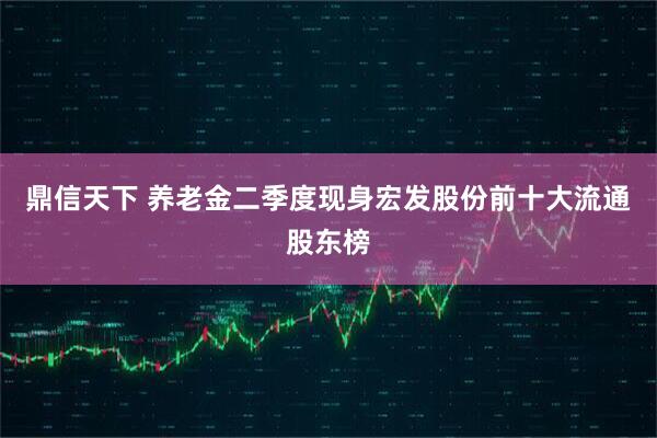 鼎信天下 养老金二季度现身宏发股份前十大流通股东榜